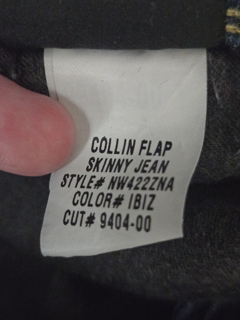 Hudson Navy Blue Collin Flap Skinny Jeans 30 Waist (7657) - Picture 9 of 9